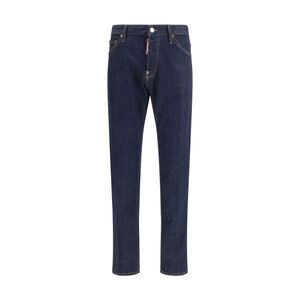Dsquared2 Men Long Stretch Cotton Jeans